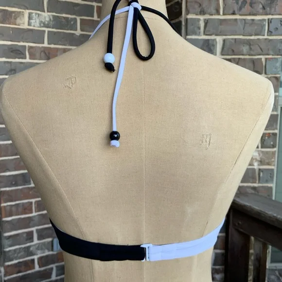 Victoria’s Secret Swim Bikini The Getaway Halter Colorblock Top - 32C - Picture 5 of 9